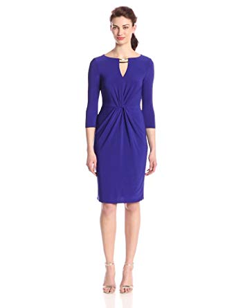 Vince Camuto Women's Three-Quarter-Sleeve Dress with Cutout