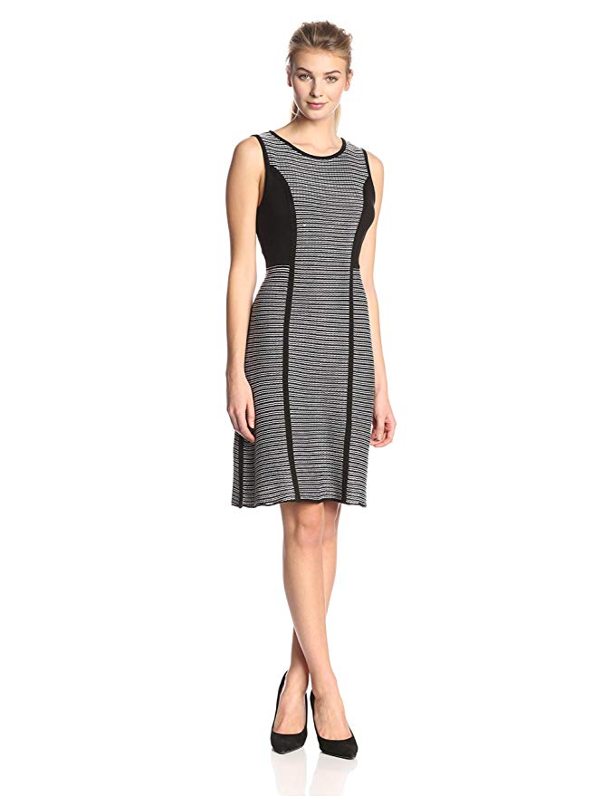 Calvin Klein Women's Sleeveless Striped Sweater Dress Review